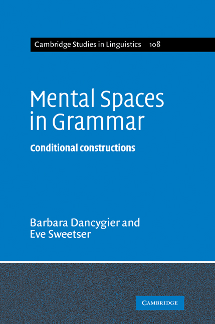 Mental Spaces in Grammar Book Cover